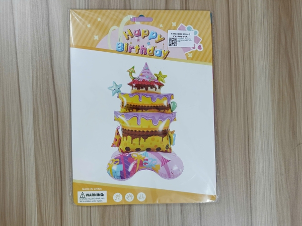 YY-F0844A  TÚI BÓNG PHAO HÌNH BÁNH SINH NHẬT