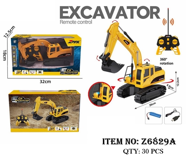 Z6829A  HỘP XE CÔNG TRÌNH CÀO BÁNH XÍCH ĐIỀU KHIỂN 7 ĐỘNG TÁC, CÓ SẠC