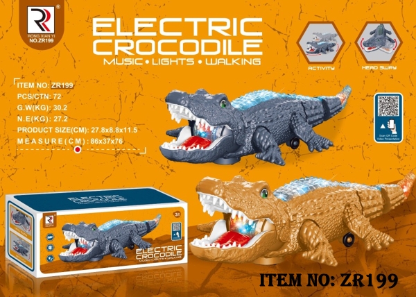 ZR199  HỘP CÁ SẤU PIN