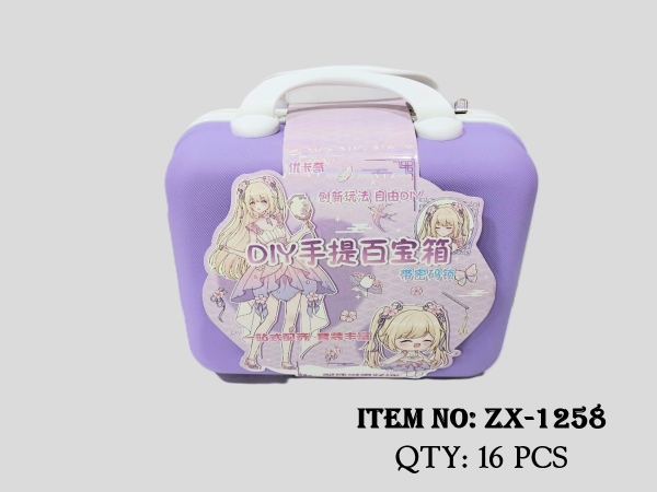 ZX-1258  HỘP VALI TRANG ĐIỂM