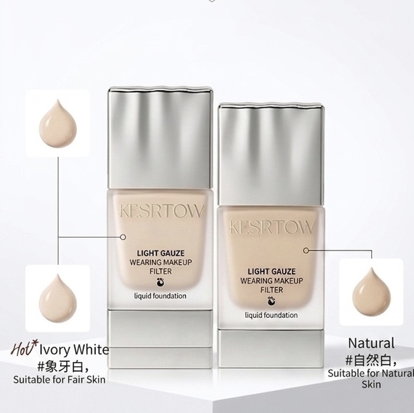 Kem Nền Kesrtow Light Gauze Wearing Makeup Filter Liquid Foundation 30ml