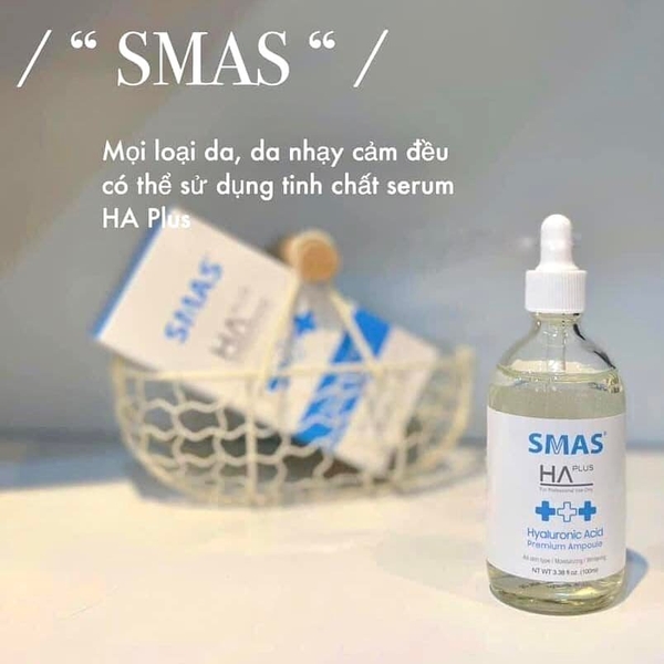 Tinh Chất Cấp Ẩm, Căng Bóng Sáng Da Serum SMAS HA Premium Ampoule