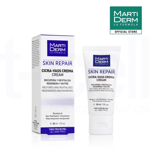 Kem Dưỡng Tái Tạo Phục Hồi Da Nhạy Cảm MartiDerm Skin Repair Cicra Vass Cream