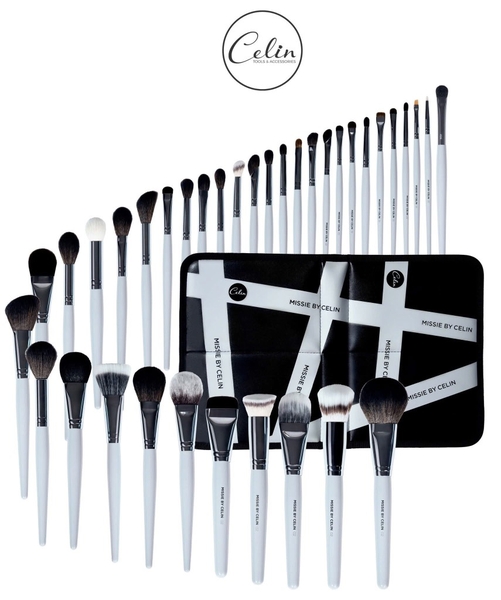 Bộ Cọ Trang Điểm Chuyên Nghiệp Celin Missie Grey 36 Cây