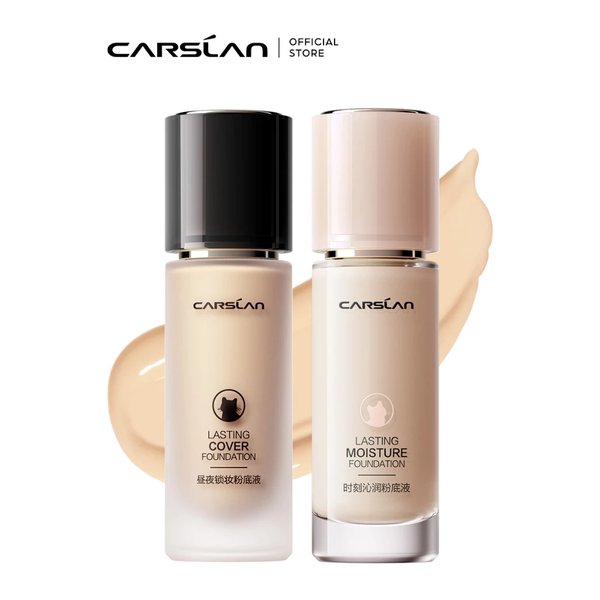 Kem Nền Kiểm Soát Dầu Lâu Trôi Chống Thấm Nước Suốt 24h Carslan Lasting Cover Foundation 30ml