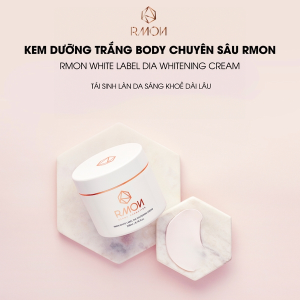 Kem Dưỡng Trắng Da Body Rmon White Label Dia Whitening Cream