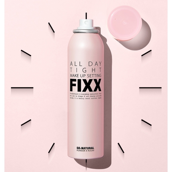 Xịt Khóa Nền Dành Cho Mọi Loại Da So Natural All Day Tight Make Up Setting Fixx (Hồng)