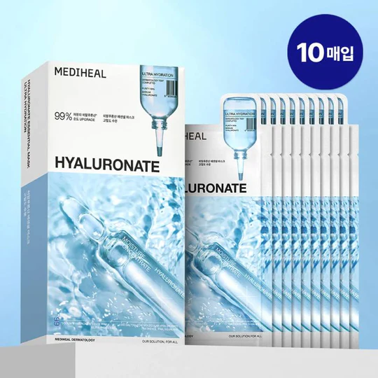 (1 Hộp 10 Miếng) Mặt Nạ Dưỡng Ẩm Sâu, Chống Lão Hóa Mediheal Essential Mask