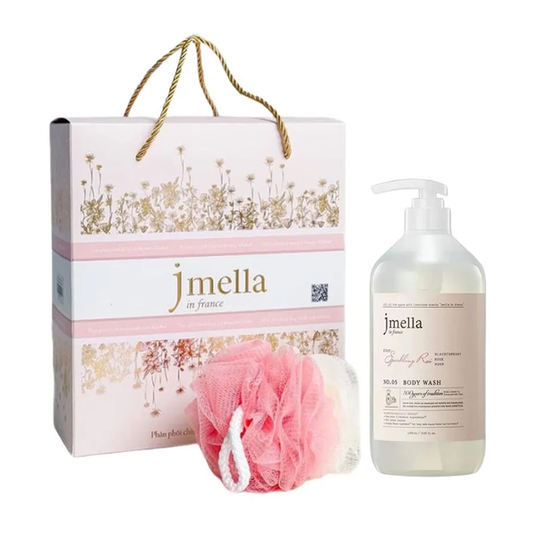 Set Sữa Tắm Cấp Ẩm Mịn Da Jmella In France No.05 Sparkling Rose Body Wash