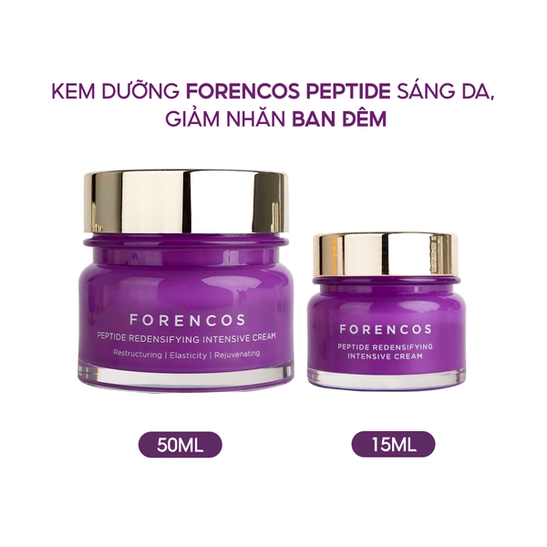 Kem Dưỡng Hỗ Trợ Trắng Da Ban Đêm Forencos Peptide Redensifying Intensive Cream