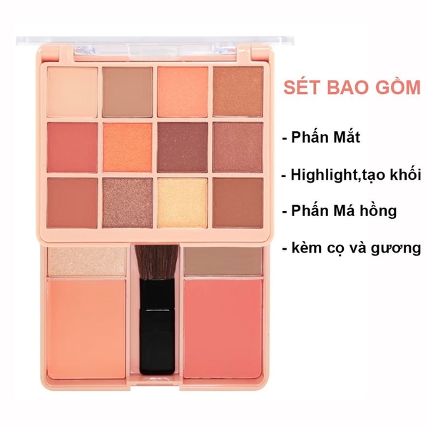 Phấn Mắt 12 ô Sivanna Hello Perfect