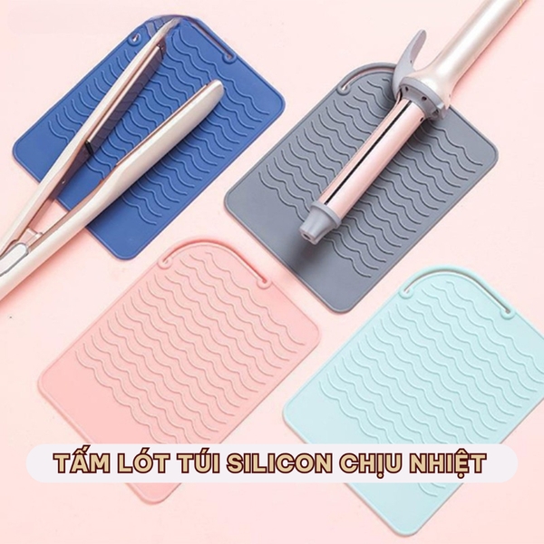 Tấm Lót Silicon Kê Máy Làm Tóc Cách Nhiệt