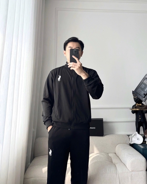 BỘ DÀI POLO KÉO KHOÁ THÊU NGỰA NAM THU ĐÔNG SẴN