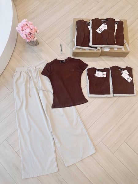 SET BỘ QUẦN ỐNG RỘNG MIX ÁO DÍP LẠNH NỮ