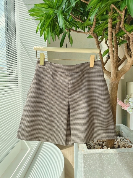 QUẦN VÁY DẠ KẺ LI TRƯỚC NỮ THU ĐÔNG SẴN
