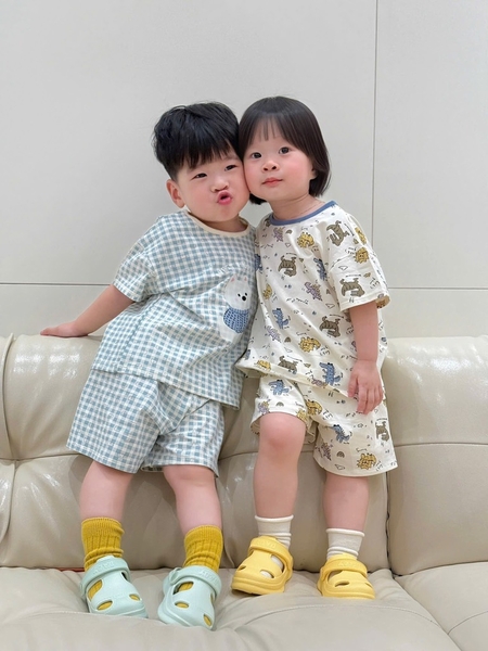 SET 2 BỘ KẺ XANH + BỘ ĐỘNG VẬT BÉ TRAI BÉ GÁI
