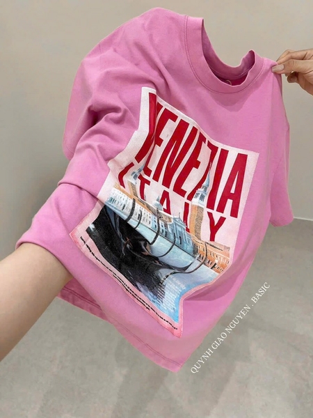 ÁO PHÔNG NỮ HỒNG VENEZIA ITALY AP718 NỮ