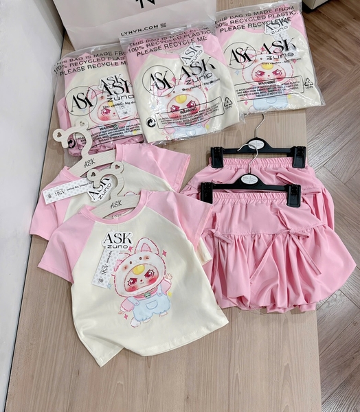 SET BỘ BB3 HỒNG CV NƠ BỒNG BÉ GÁI SẴN