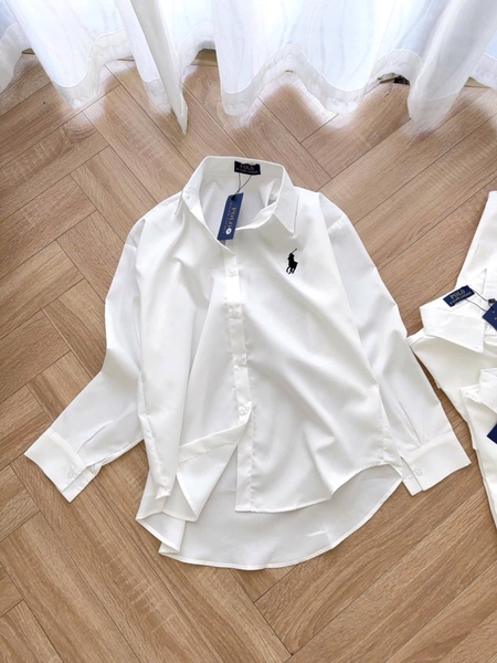 ÁO SƠ MI THÊU NGỰA DÀI TAY 2M NỮ