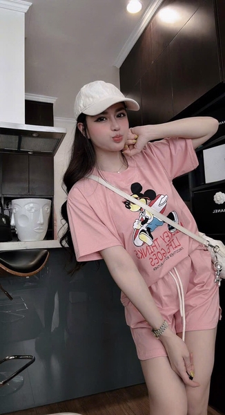 SET BỘ CỘC HỒNG MICKEY NỮ SẴN