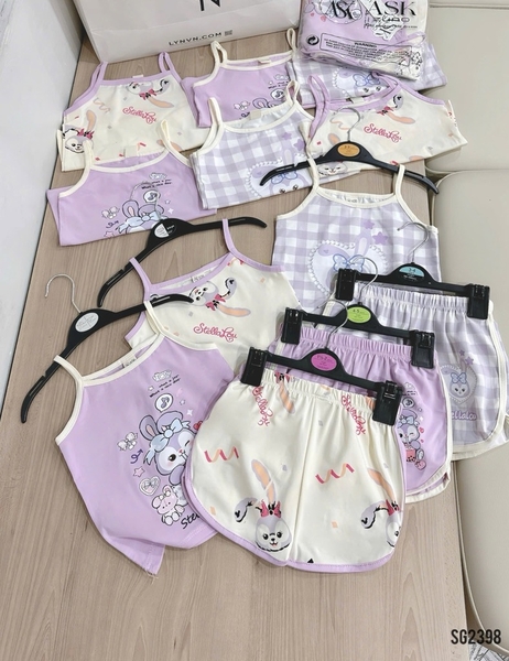 SET 3 BỘ 2 DÂY TONE TÍM BÉ GÁI