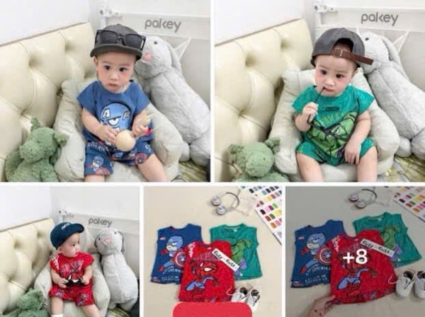 SET 3 BỘ SIÊU NHÂN NGƯỜI NHỆN SÁT NÁCH BÉ TRAI