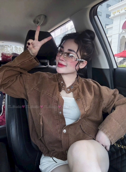 ÁO KHOÁC PHỐI CỔ CÚC BO GẤU NỮ THU ĐÔNG (HÀNG ĐẮT)