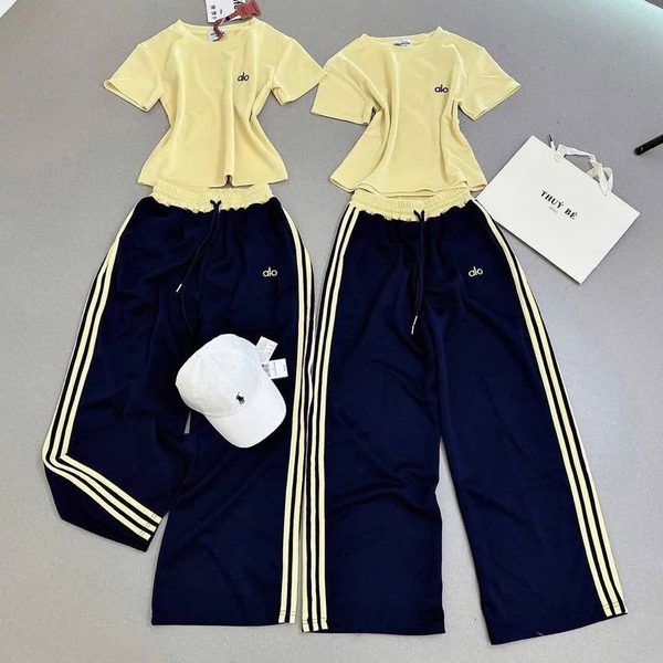 SET ÁO VÀNG QUẦN SUÔNG ALO NỮ SẴN (SALE 118k)