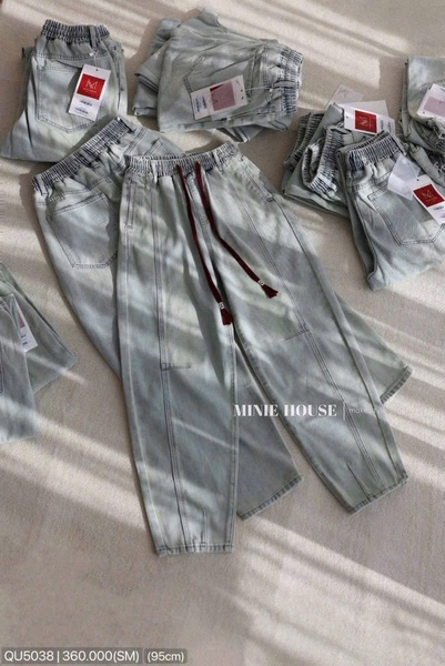 QUẦN BÒ NỮ BAGGY GÂN CHUN (xả 80k)