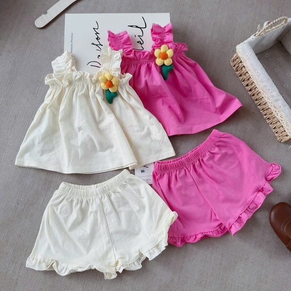 SET 2 BỘ 2 DÂY BÈO ĐÍNH HOA BÉ GÁI SẴN (SALE 95k)