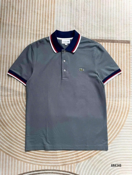 ÁO POLO THÊU CÁ SẤU CỔ VIỀN TRẮNG NAM