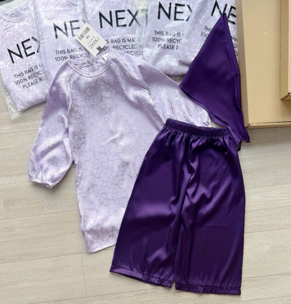 SET ÁO DÀI TÍM CHO BÉ GÁI SẴN