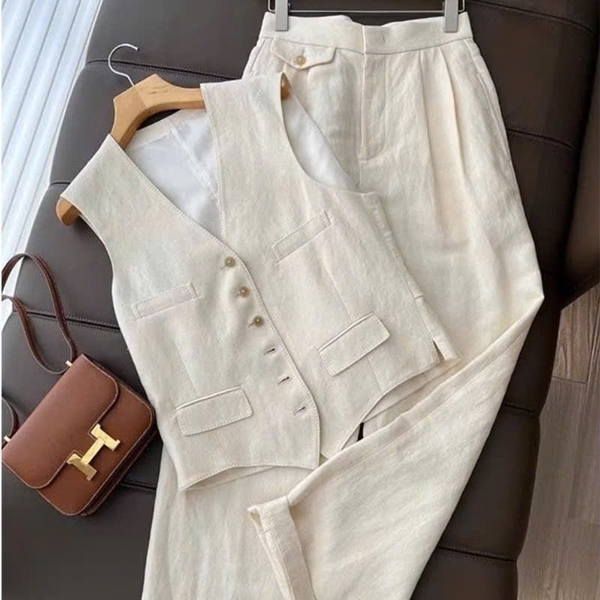 SET VEST SÁT NÁCH QUẦN DÀI NỮ SẴN(XẢ 99k)