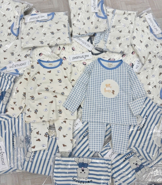SET 2 BỘ DÀI GẤU XANH BÉ TRAI