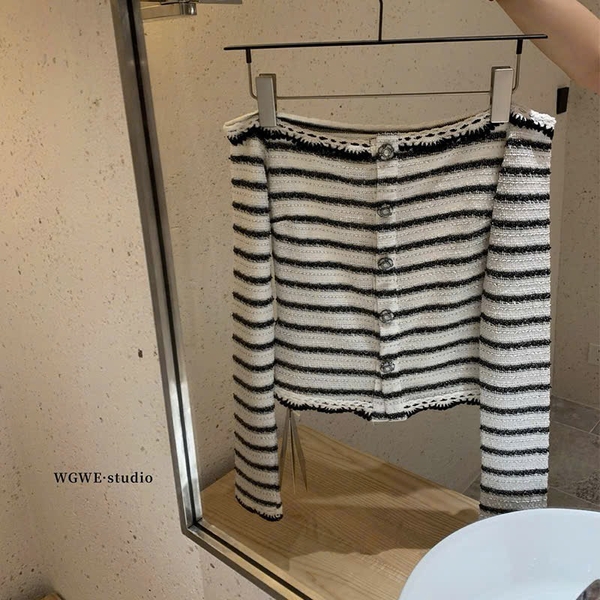 ÁO LEN KẺ TRỄ VAI QC NỮ THU ĐÔNG