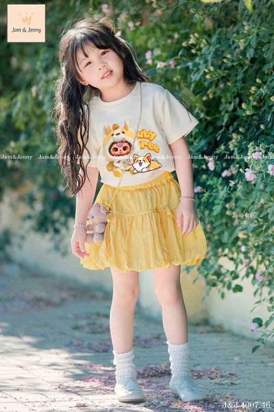 SET LABUBU CHÂN VÁY VÀNG BÉ GÁI SẴN(XẢ 44k)