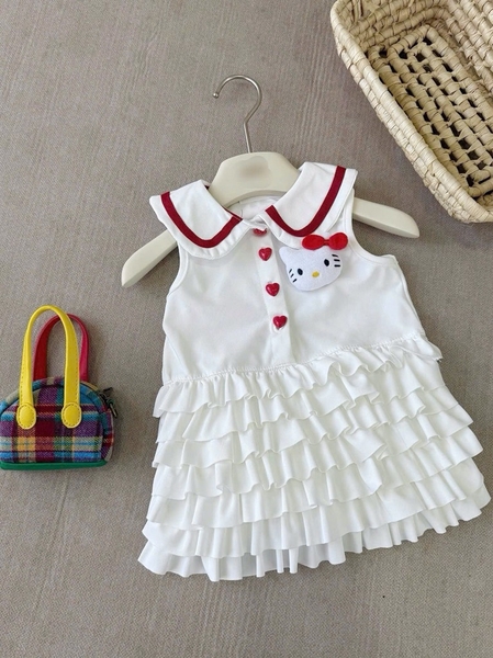 VÁY POLO BÉ GÁI PHỐI BÈO TẦNG SẴN
