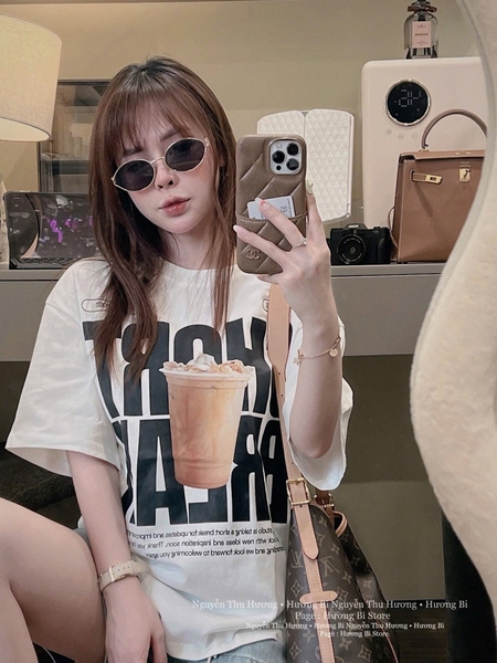 SET ÁO PHÔNG CỐC NƯỚC MIX QUẦN BÒ NỮ