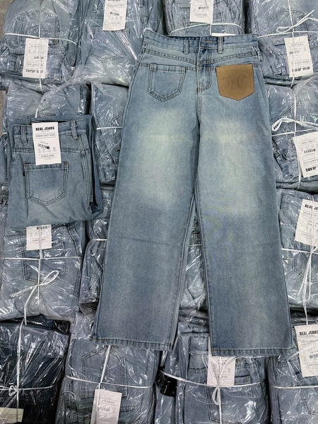 QUẦN JEAN NỮ SUÔNG TÚI NÂU NEW SẴN (xả 90k)