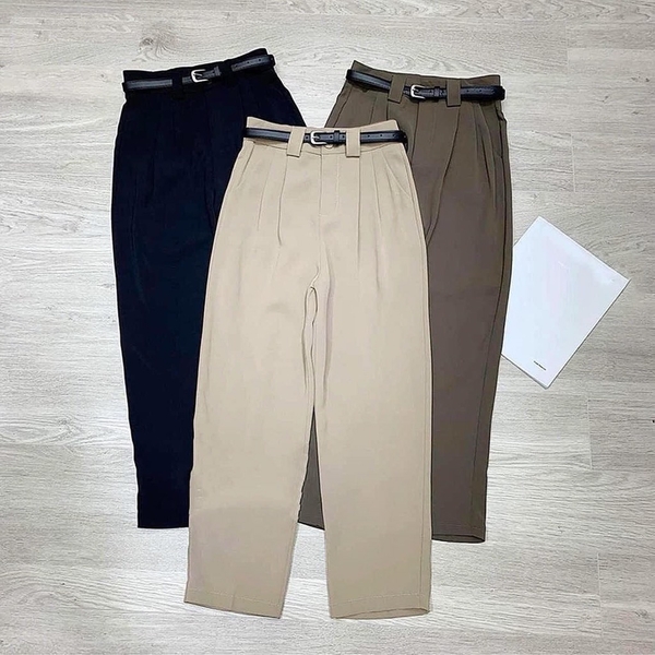 QUẦN BAGGY VẢI ĐỈA TO KÈM ĐAI(xả 50k)