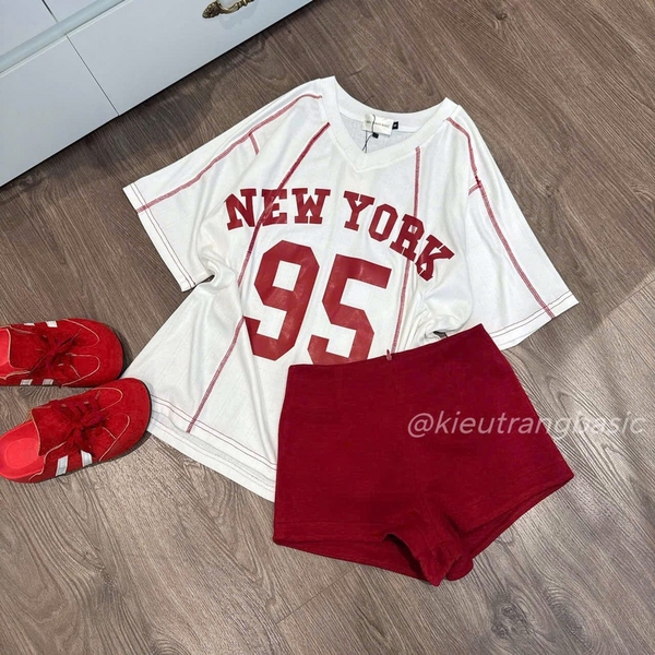 SET BỘ ÁO NEWW YORK KÈM QUẦN ĐÙI NỮ