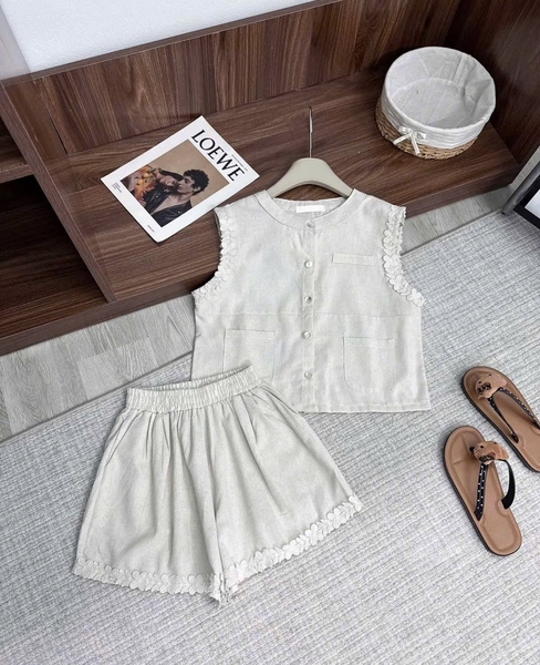 SET BỘ CỘC REN HOA VIỀN NỮ
