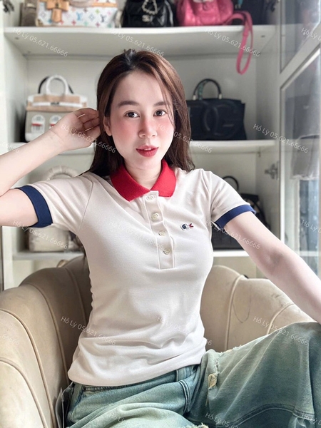 ÁO POLO PHỐI MÀU CỔ CÁ SẤU NỮ SẴN xả 49k