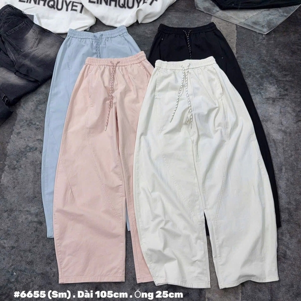 QUẦN SUÔNG BAGGY KAKI LỤA 4M NỮ NEW SẴN