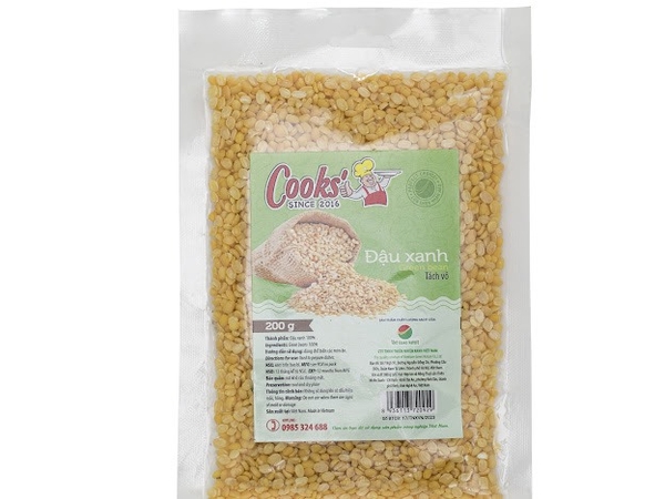 Đậu xanh tách vỏ Cooks' 200 g