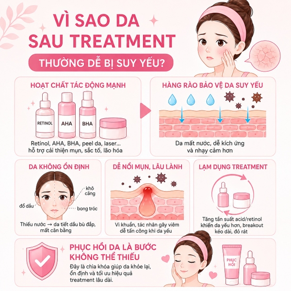 Da treatment dễ bị suy yếu?