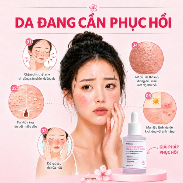Dấu hiệu da cần phục hồi