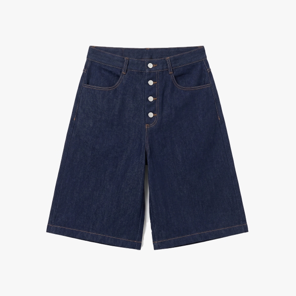 Quần Short Button Denim