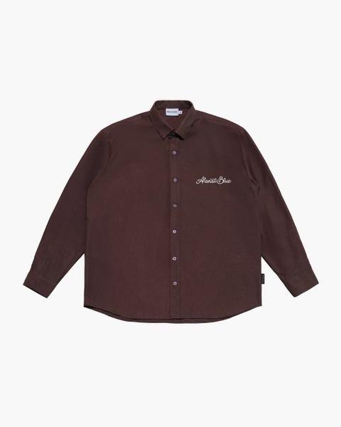 Áo sơ mi tay dài Oxford Choco Signature