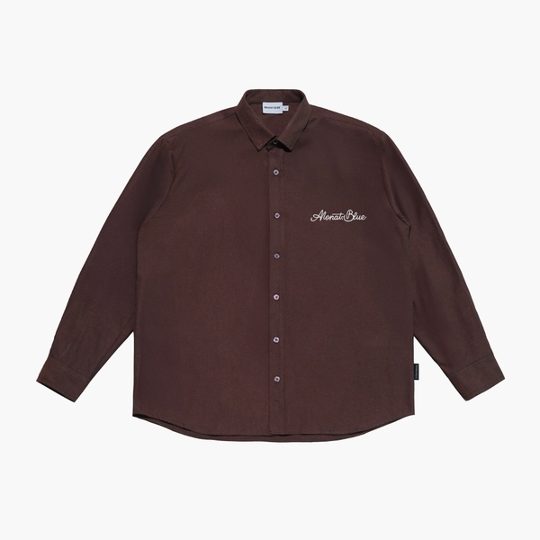 Áo sơ mi tay dài Oxford Choco Signature